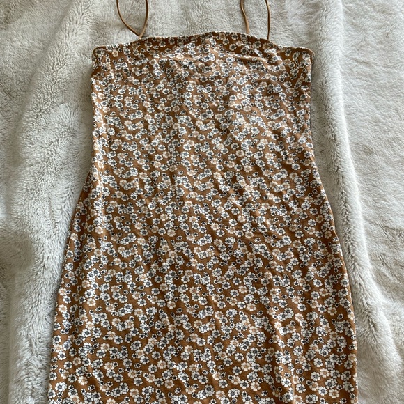 Flower printed slim dress - Picture 1 of 3